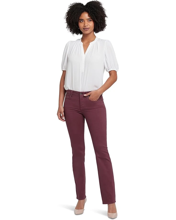 NYDJ Marilyn Straight in Dark Cherry | Jeans 3 NYDJ Marilyn Straight in Dark Cherry | Jeans