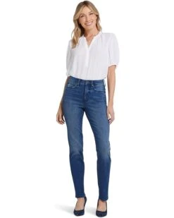 NYDJ Petite High Rise Sheri Slim in Moonlight | Jeans