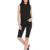 NYDJ Petite Bike Capris Riveted Sideseam Slits in Black | Shorts -Womens Out Fit Deals 61AXpNZeriL. AC SR736920
