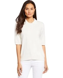 NYDJ Elbow Slv Polo Sweater | Sweaters