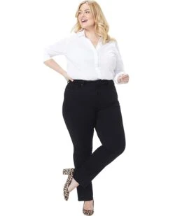 NYDJ Marilyn Straight in Black | Jeans