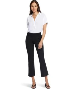 NYDJ Pull On Flare Ankle Trouser in Black | Pants