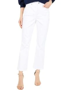 NYDJ Slim Bootcut Ankle Jeans in Optic White