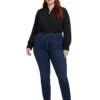 NYDJ Plus Size High Rise Sheri Slim in Basin | Jeans -Womens Out Fit Deals 61chrG87lyL. AC SR736920