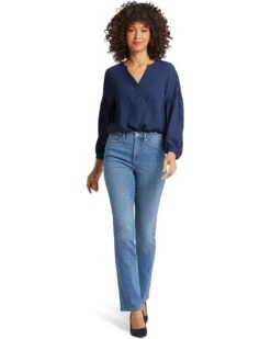 NYDJ High-Rise Billie Mini Bootcut in Water Canyon | Jeans