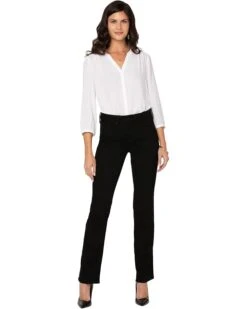 NYDJ Marilyn Straight in Black | Jeans
