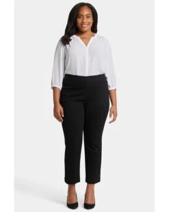 NYDJ Plus Bailey Relaxed Straight Ankle Pull-On Jeans Overdye Black 7 NYDJ Plus Bailey Relaxed Straight Ankle Pull-On Jeans Overdye Black -Womens Out Fit Deals 61zjF0w33VL. AC SR736920