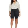 NYDJ Plus Size Briella Shorts Roll Cuff in Black 2 NYDJ Plus Size Briella Shorts Roll Cuff in Black -Womens Out Fit Deals 71AWb9P1jtL. AC SR736920