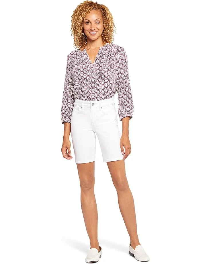 NYDJ Ella Shorts with Sideseam Slits in Optic White 3 NYDJ Ella Shorts with Sideseam Slits in Optic White