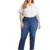 NYDJ Plus Bailey Relaxed Straight Ankle Pull-On Jeans Overdye Black 1 NYDJ Plus Bailey Relaxed Straight Ankle Pull-On Jeans Overdye Black -Womens Out Fit Deals 71JGWLirOUL. AC SR736920