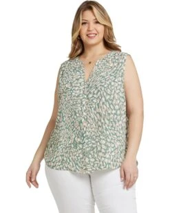 NYDJ Plus Sleeveless Pintuck Blouse | Shirts & Tops