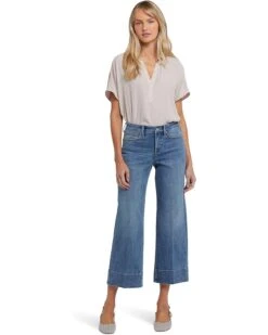 NYDJ Teresa Ankle 3" Hem Jeans in Majorca Bay