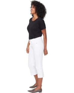 NYDJ Marilyn Crop Cuff Jeans in Optic White -Womens Out Fit Deals 71QN8ymFXoL. AC SR736920