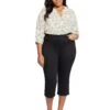 NYDJ Plus Size Joni High-Rise Relaxed Capris in Black | Jeans -Womens Out Fit Deals 71QXEepTwPL. AC SR736920