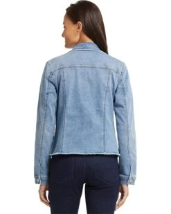 NYDJ Frayed Hem Denim Jacket | Coats & Outerwear -Womens Out Fit Deals 81AQ ehuDPL. AC SR736920