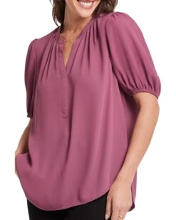 NYDJ Puff Sleeve Popover | Shirts & Tops -Womens Out Fit Deals 81G7cvsY4aL. AC SR736920