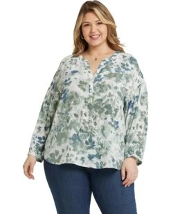 NYDJ Plus Paulina Peasant Blouse | Shirts & Tops