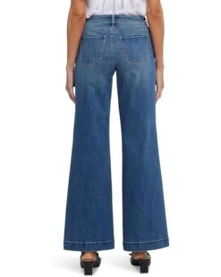 NYDJ Teresa Wide Leg Exposed Button Fly Jeans in Costa Brava -Womens Out Fit Deals 81WQtob1kiL. AC SR736920