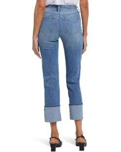 NYDJ Marilyn Straight with Cuff Jeans in Barcelona Breeze -Womens Out Fit Deals 81x5BaKKyPL. AC SR736920